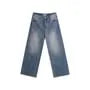 Mid Rise Washed Wide Leg Jeans