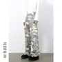 High waist Camo Print Wide Leg Cargo Jeans
