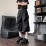 High Waist Plain Capri Pants