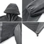 Hooded Plain Zip-Up Jacket