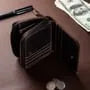 Genuine Leather Bifold Short Wallet