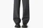 Mid Rise Plain Straight Leg Dress Pants