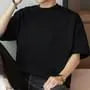 Short-Sleeve Crew Neck Plain T-Shirt