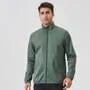 Stand Collar Plain Zip Windbreaker