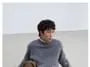 Long-Sleeve Crew Neck Plain Cable Knit Sweater