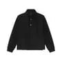 Mock Neck Henley Drawstring Sweater / Mid Rise Wide Leg Pants