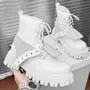 Platform Lace-Up Short Boots