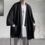 3/4-Sleeve Open Front Kimono Jacket