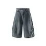 Washed Denim Jorts