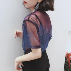 Sheer Short-Sleeve T-Shirt