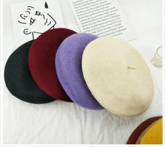 Plain Wool Beret