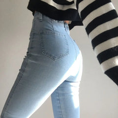High-Waist Skinny Jeans