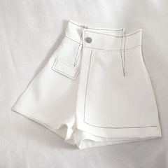 High Waist Asymmetrical Wrap Skort