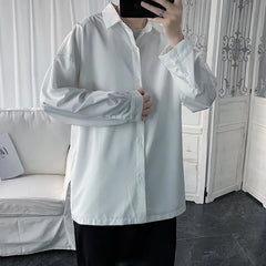 Long-Sleeve Plain Shirt