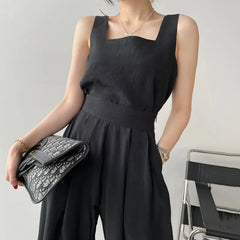 Sleeveless Top / Wide Leg Pants
