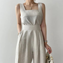 Sleeveless Top / Wide Leg Pants