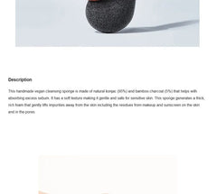 Bamboo Charcoal Konjac Sponge