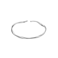 Twisted Sterling Silver Bangle