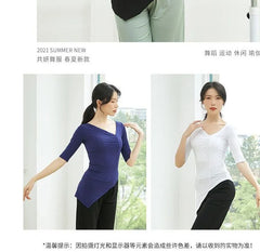 Elbow-Sleeve Dance Top (Various Designs)