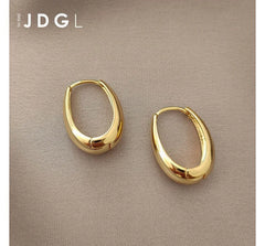 Oval Hoop Earring
