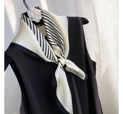 Striped Silky Scarf