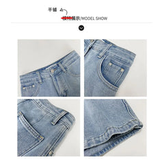 M - Mid Waist Denim Skort