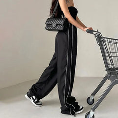 Low Waist Loose-Fit Wide-Leg Sweatpants
