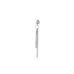 Bar Chain Drop Earring / Clip-On Earring