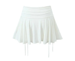 Balletcore High Waist Plain Mini A-Line Skirt