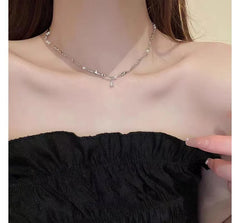 Rhinestone Faux Pearl Alloy Bracelet / Choker