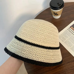 Striped Knit Bucket Hat