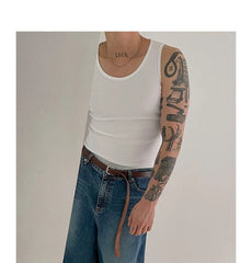 Scoop Neck Plain Tank Top