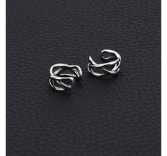 Layered Alloy Cuff Earring