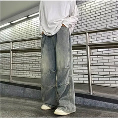 Mid Rise Washed Wide Leg Jeans
