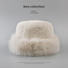 Plain Faux Fur Hat