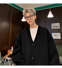 V-Neck Plain Cardigan