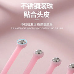 Roller Plastic Head Scalp Massager
