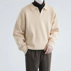 Plain Polo Sweater