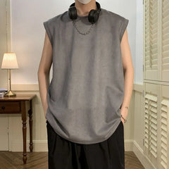 Crew Neck Plain Tank Top