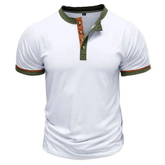 Short-Sleeve Contrast Trim Polo Top