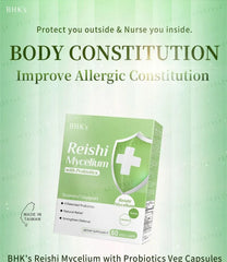 Reishi Mycelium With Probiotics Veg Capsules 2pcs Bundle Set