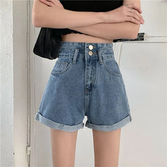 High Waist Denim Shorts