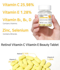 Retinol Vitamin C Vitamin E Beauty Tablet