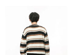 Striped Polo Sweatshirt