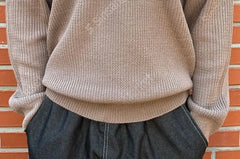Plain Polo Sweater