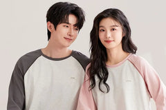 Couple Matching Raglan Pajama Set