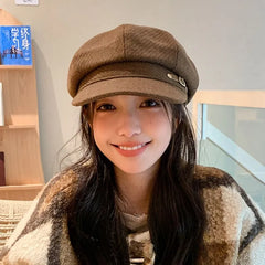 Twill Newsboy Cap