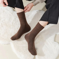 Fleece Lined Plain  Socks Set