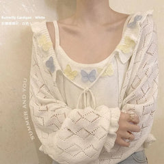 Ruffle Eyelet Cardigan / Camisole (Various Design)