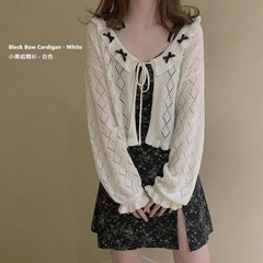 Ruffle Eyelet Cardigan / Camisole (Various Design)